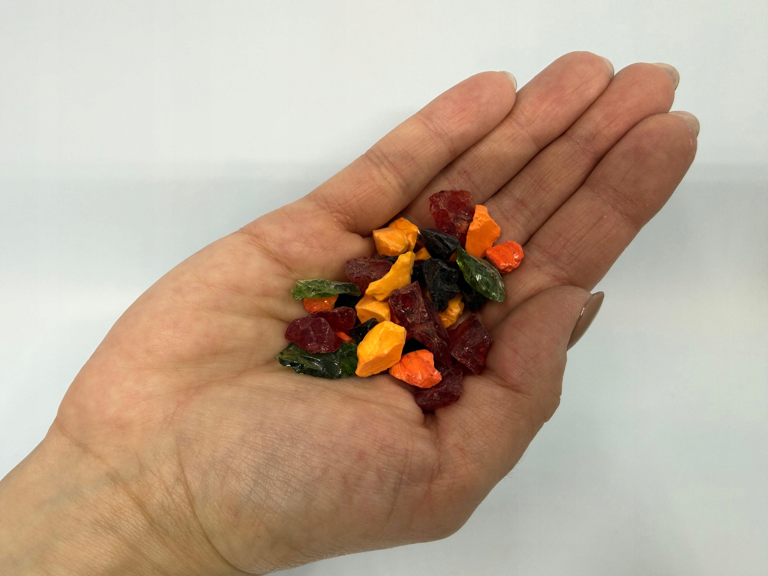 Dekoratívna sklenená krupica Garden Grit mix farieb (18) 10 kg