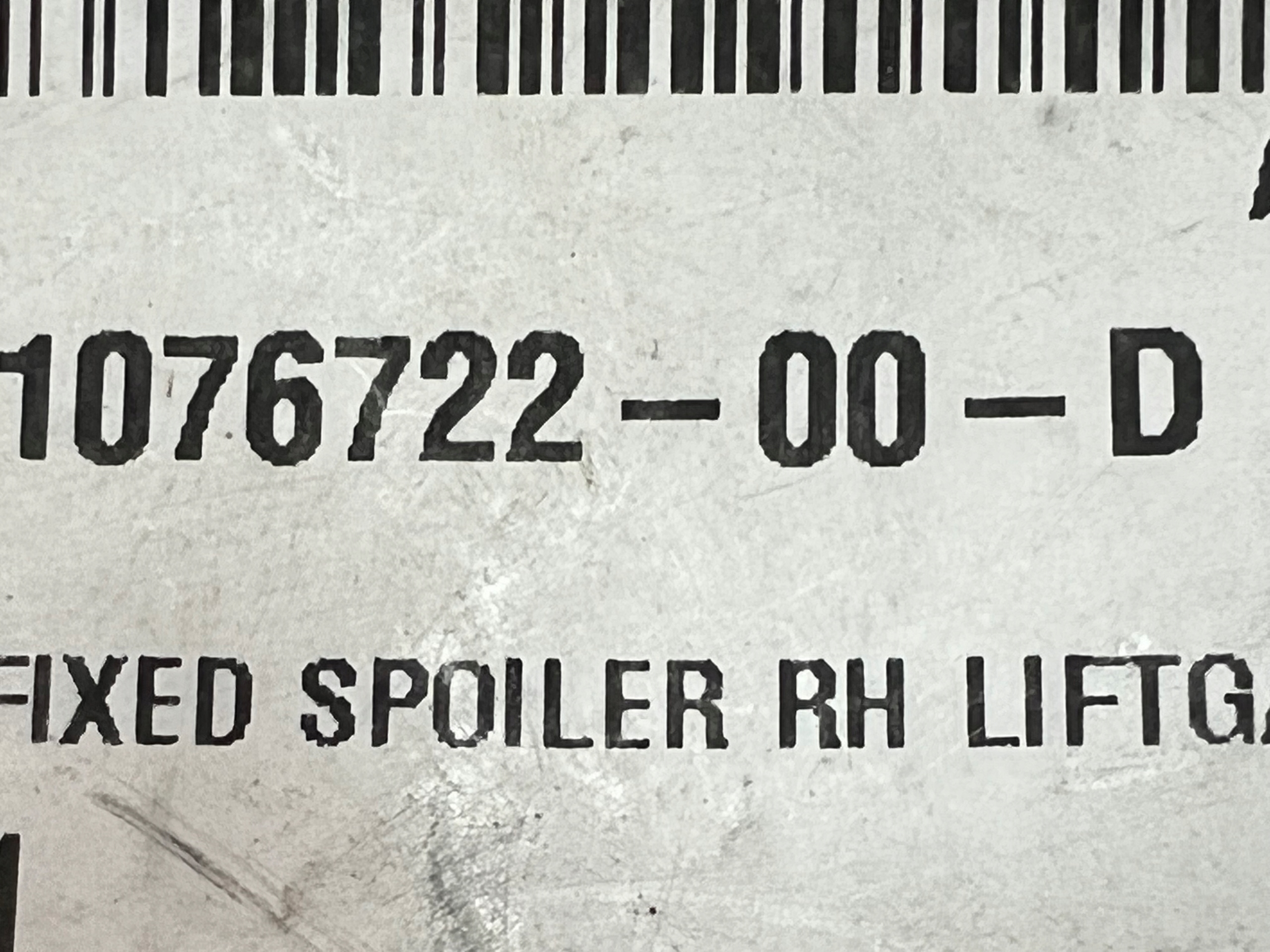 Tesla X PODSTAWA spoilera RH 1076722 00 D NOWA Version European