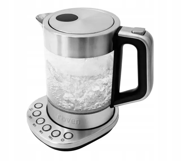 Czajnik elektryczny Szklany Raven EC012X 1,5 Litra Regulacja temperatury