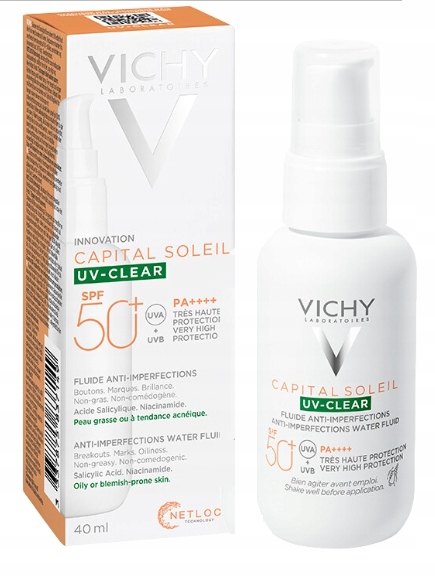 Vichy Capital Soleil Uv-clear fluid Spf 50+ 40 ml