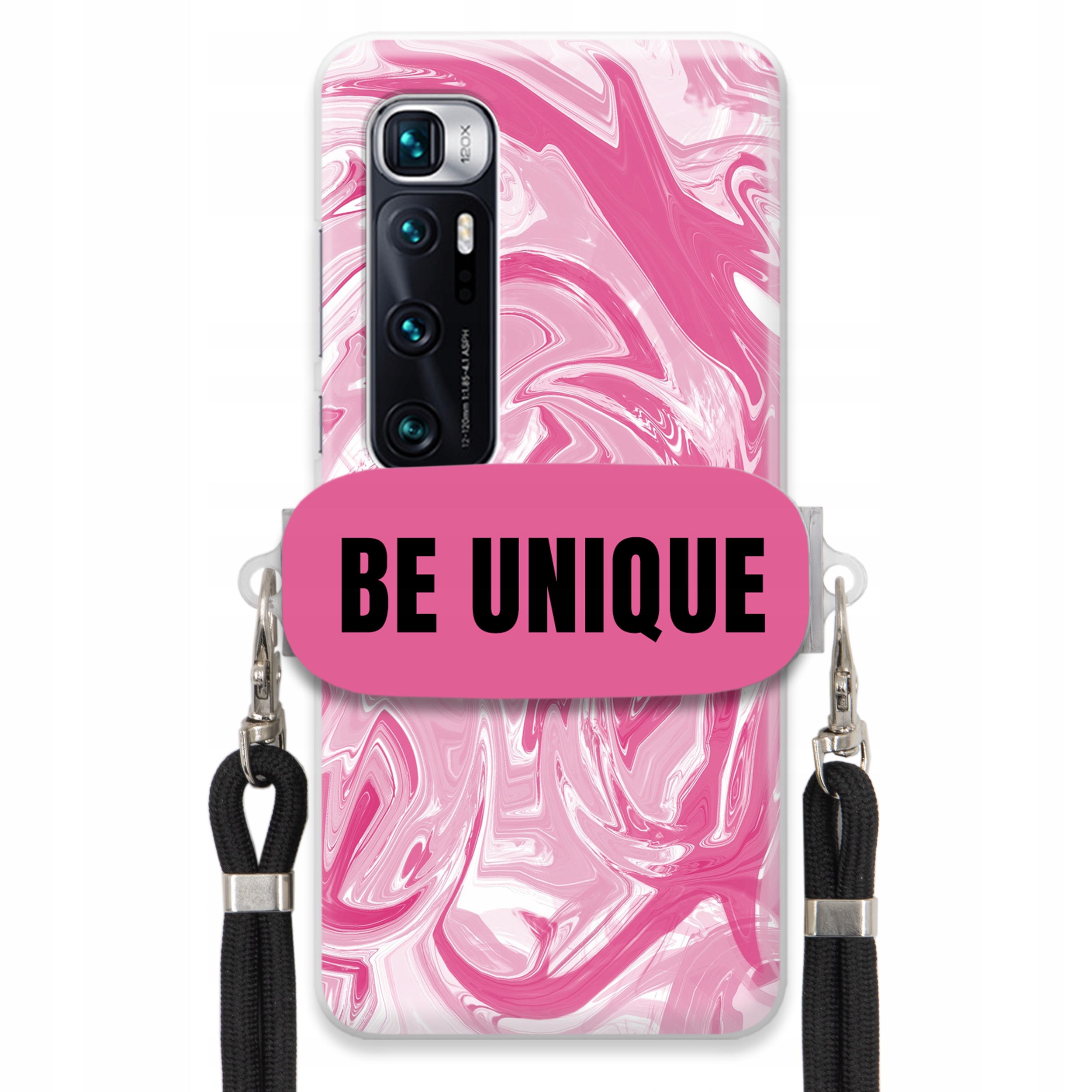 Pouzdro pro Xiaomi Mi 10 Ultra Case Uchytky Šňůrka Černá Růžová Mramorová Unikátní