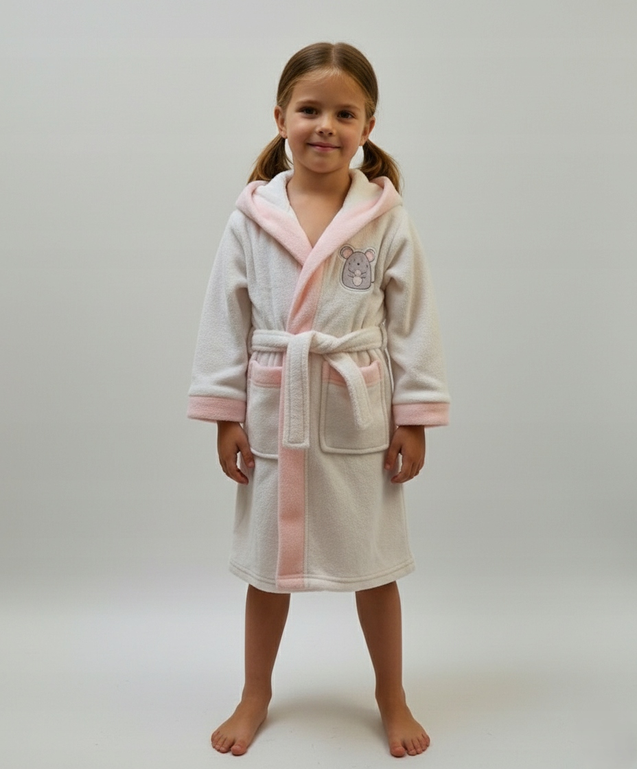 SZLAFROK MIĘCIUTKI PLUSZOWY KOCYK MYSZKA 98/104 NARZUTKA PIŻAMA