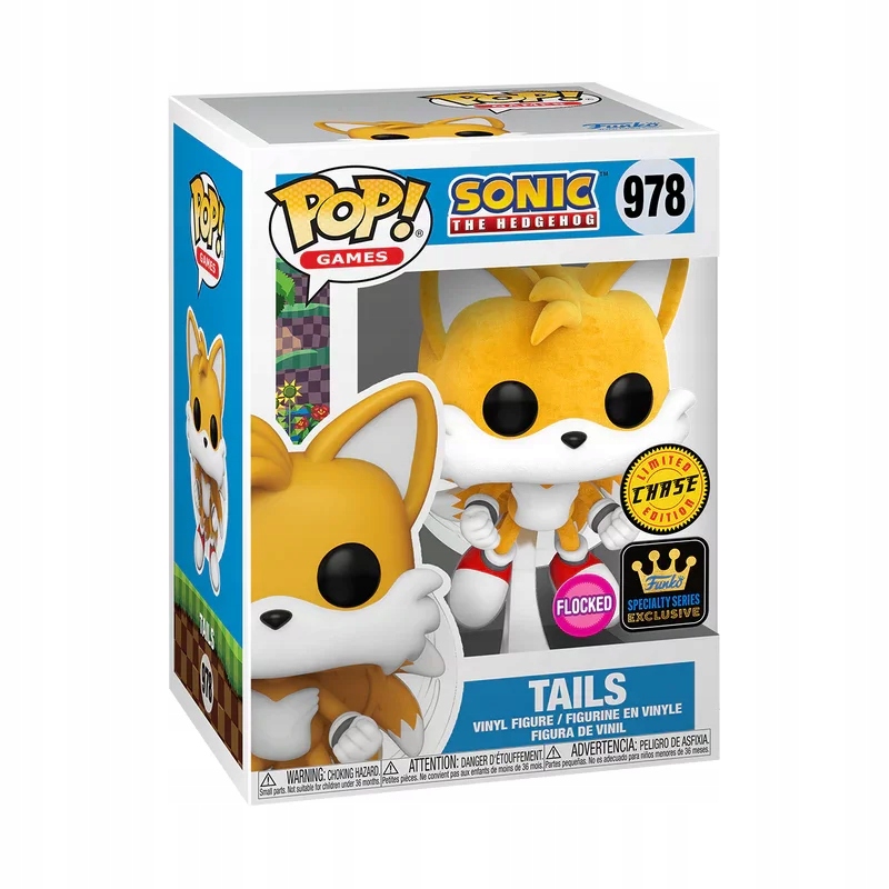 Funko Pop Sonic 978 Tails flocked chase Limitovaná sběratelská figurka