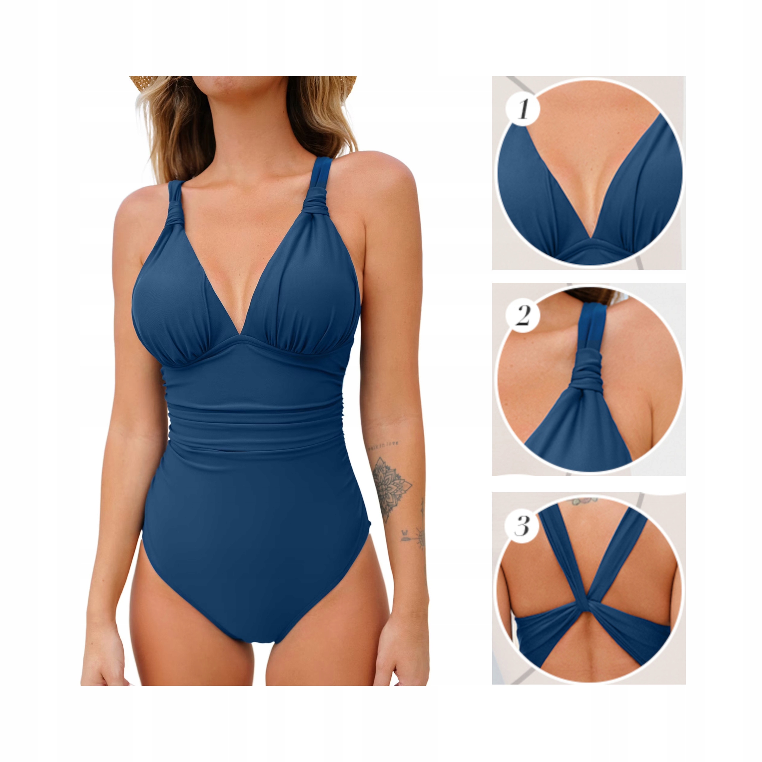 Cupshe Dámské Jednodílné Plavky XL V-neck Crossback