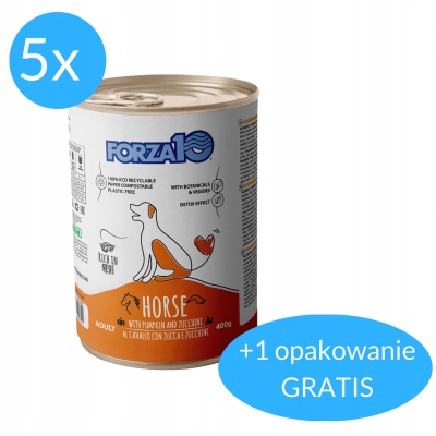 Forza10 Maintenance mokrá pro psa s koněm 5x400 g 400 g Bonus