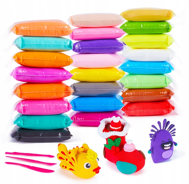 PLASTELINA MAGICZNA SENSO GLINKA ZESTAW CIASTOLINA