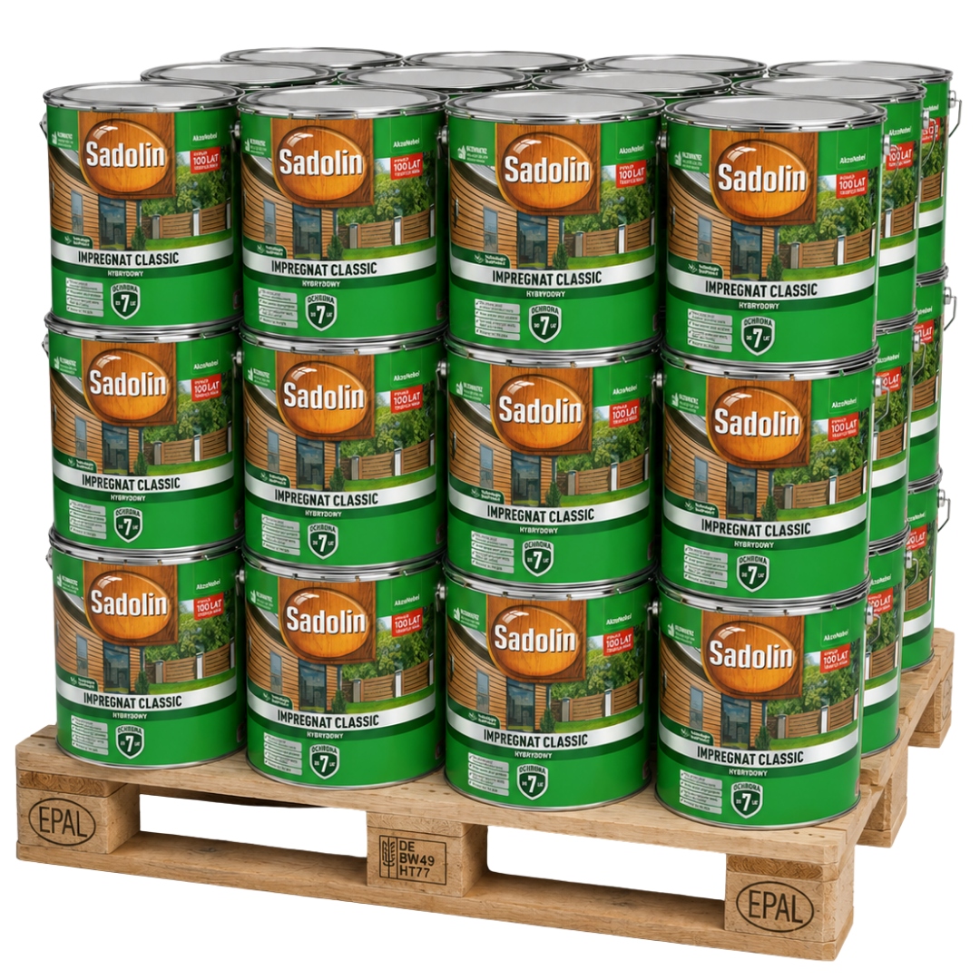 Sadolin Classic Impregnat 9L Piniowy MIX Kolorów Paleta 44 Sztuki