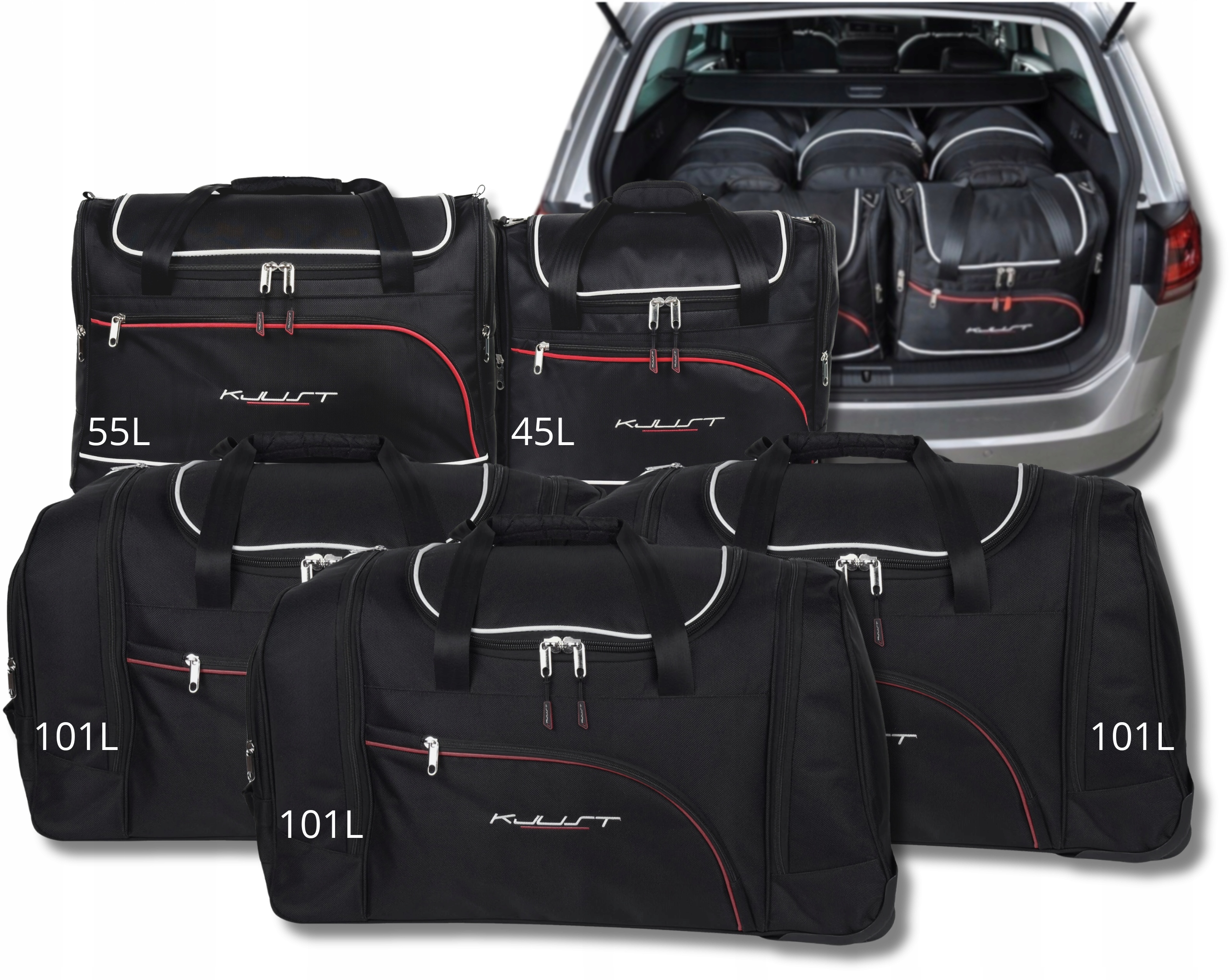 Cestovná Taška Do Kufra Vw Golf Variant 2013-2020 5 ks