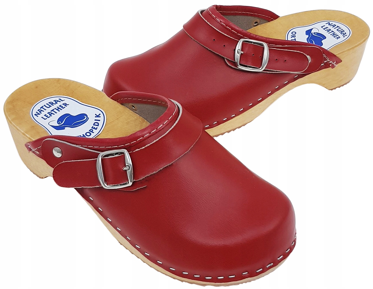 

Chodaki Klamra Pełne Drewniaki Trepy Medyczne *38*