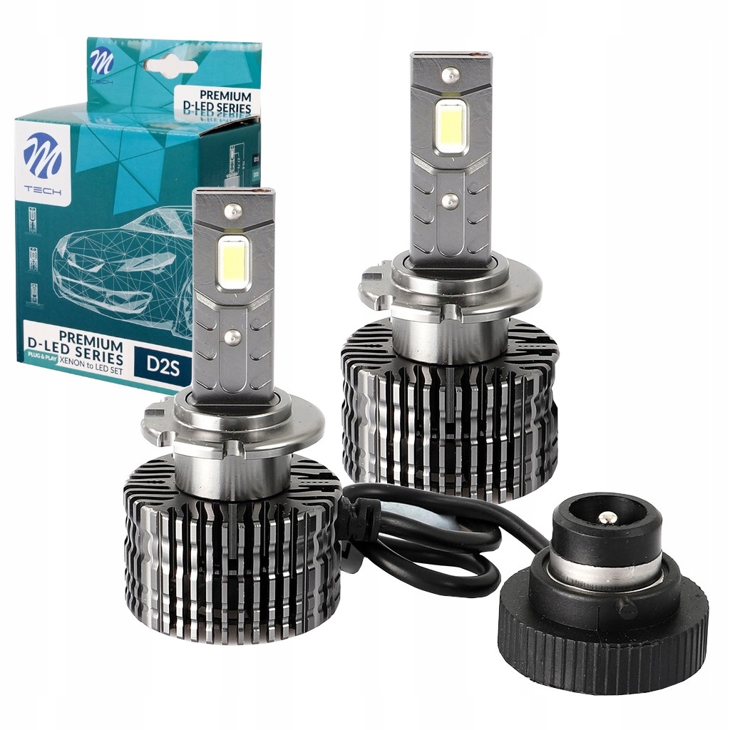 D2S Led Žiarovky Xenón 6000K 35W Canbus P&p 8400LM Sada