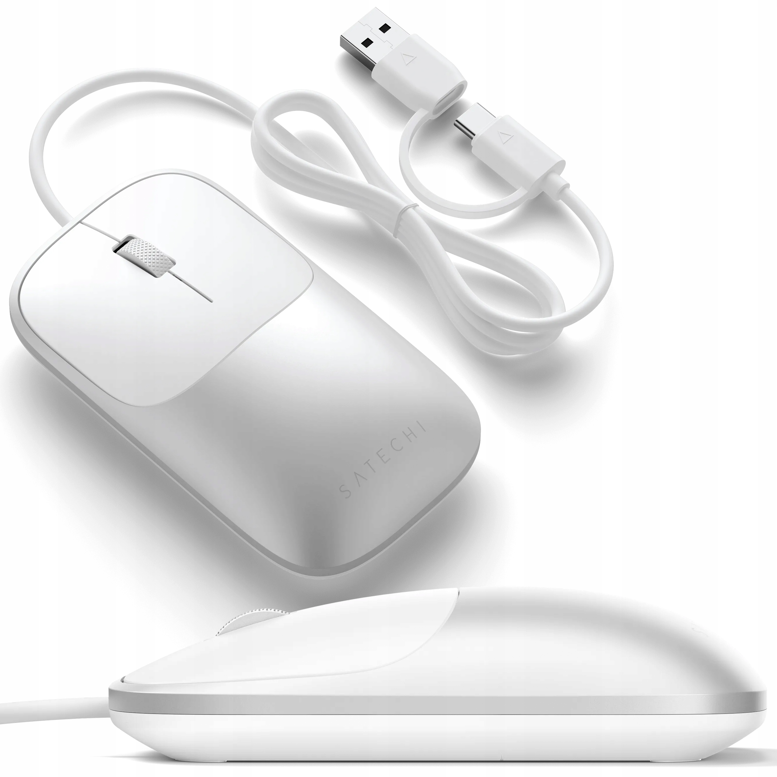 Satechi Slim LX Wired Mouse Drátová Myš Usb-c Usb-a Myš pro Apple