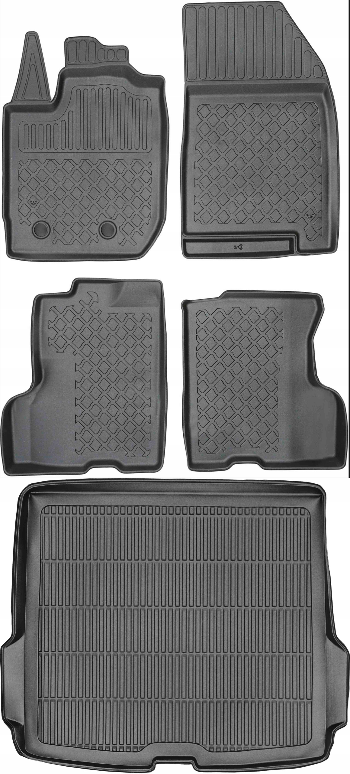 Dacia Duster Suv od roku 2018 Sada Koberce batožinový priestor