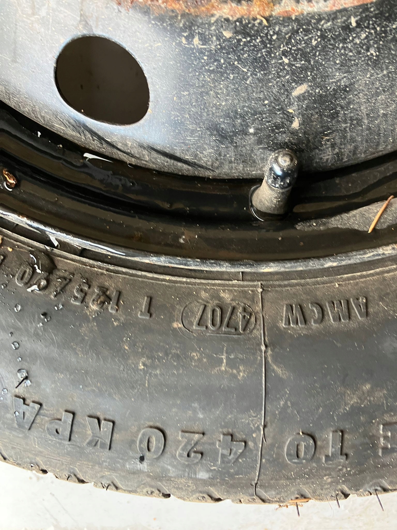 wheel spare BRAVO II 125 90 R15