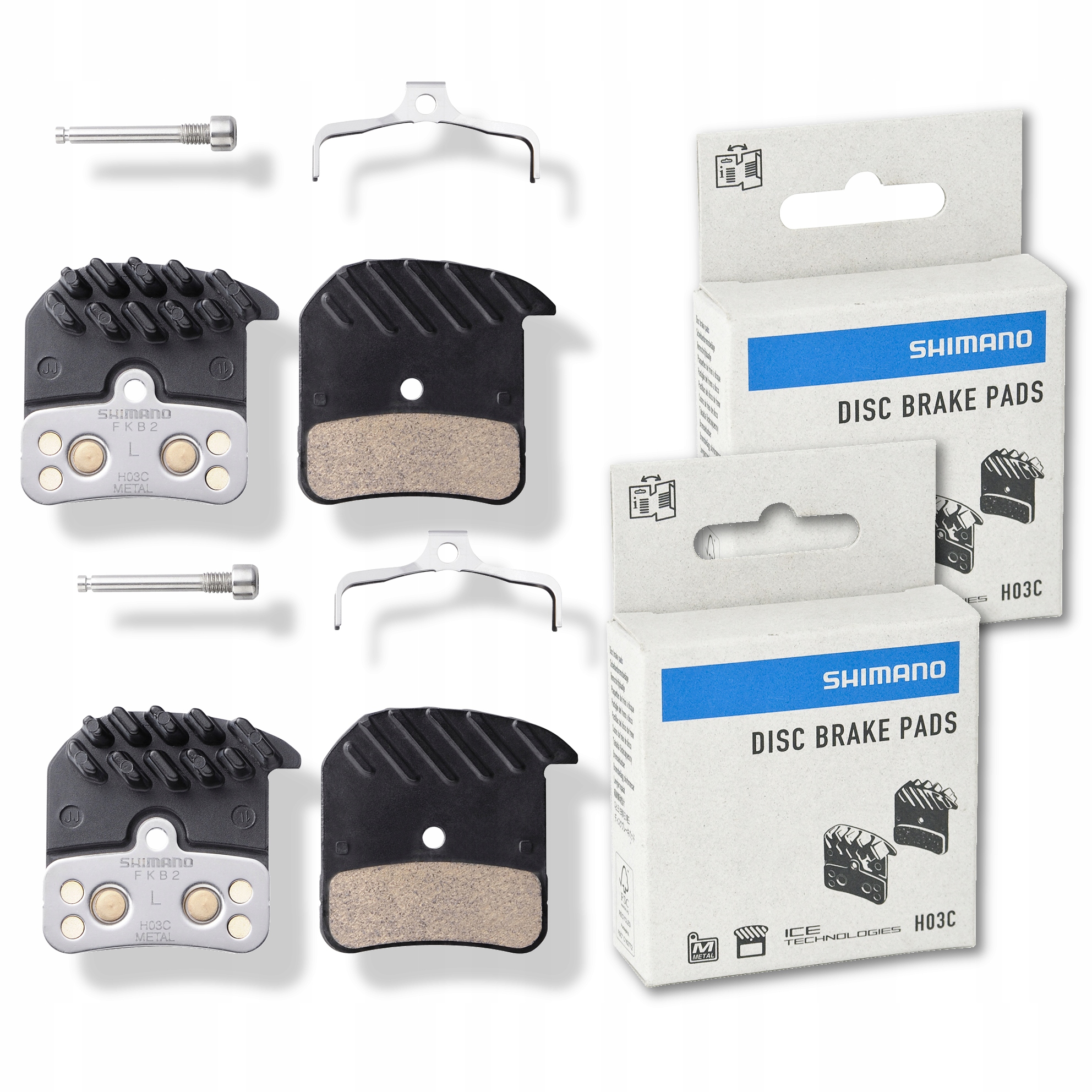 Obložení kotoučové brzdy Shimano H03C x2