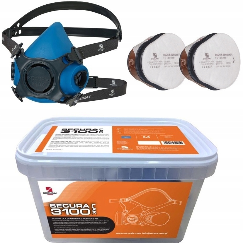 Maska lakiernicza Secura SECURA3100-LAK półmaska