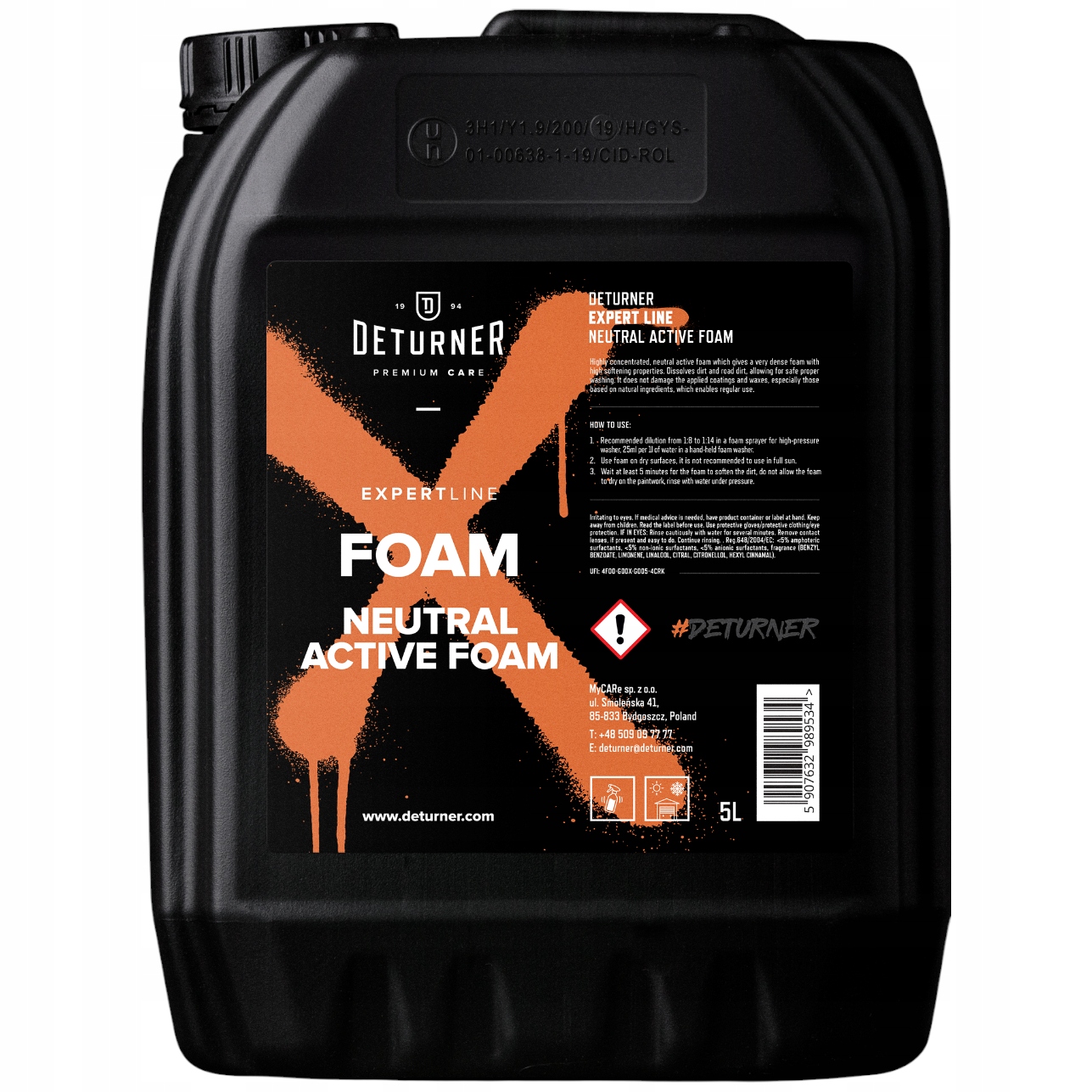 Deturner Expert Line Foam 5L Gęsta Piana Aktywna Neutralne Ph