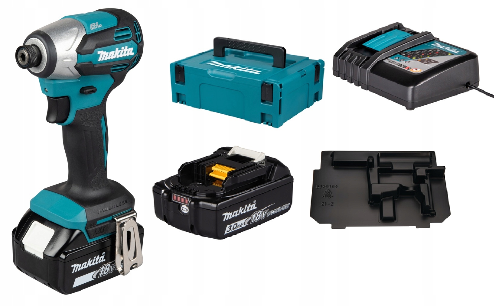MAKITA">158RFJ Akumulátorový Rázový Šroubovák 18V 170Nm 1/4" 2XBL1830
