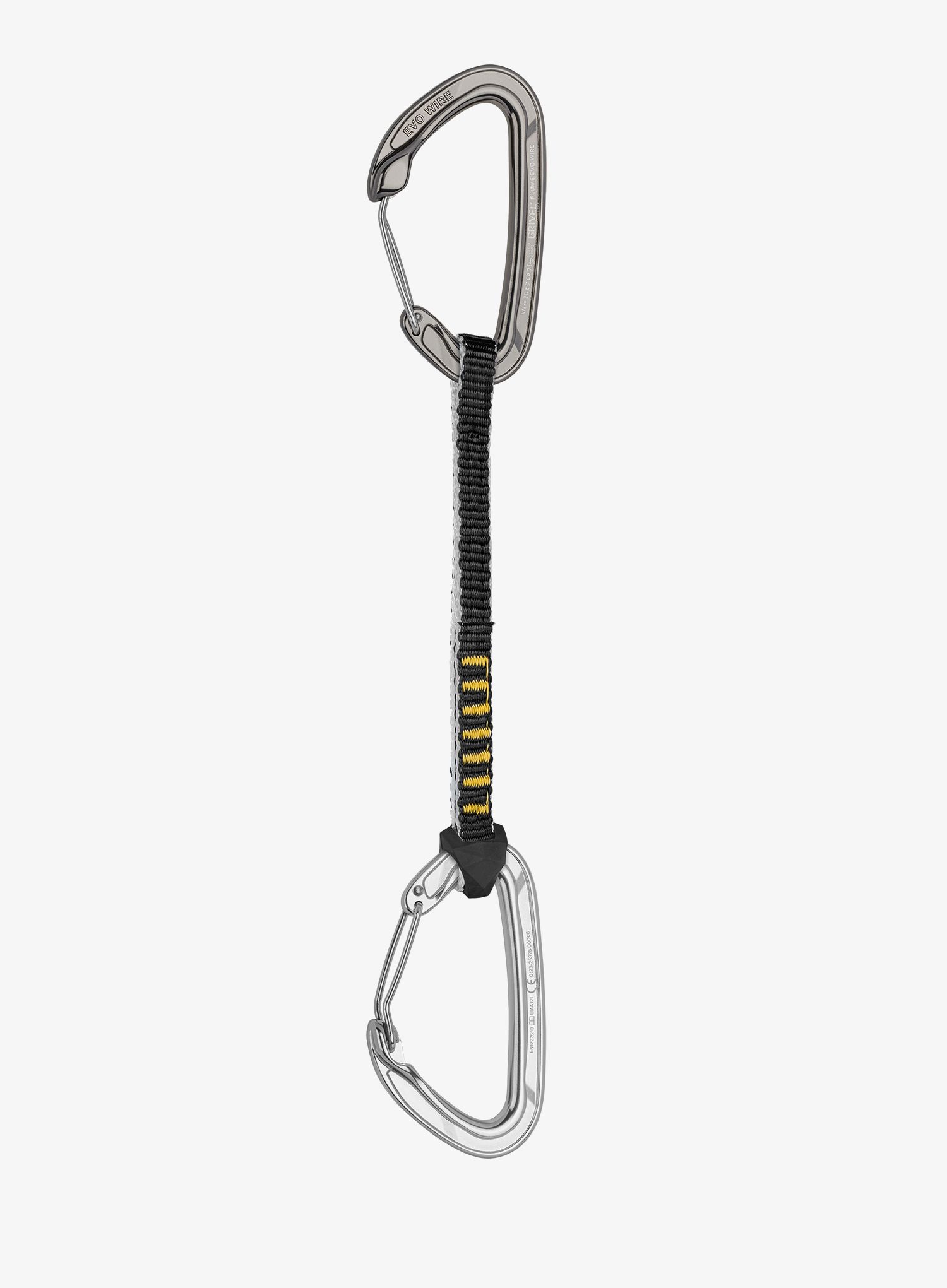 Ekspres wspinaczkowy Grivel Alpine Plume Evo 16 cm titanium/steel grey