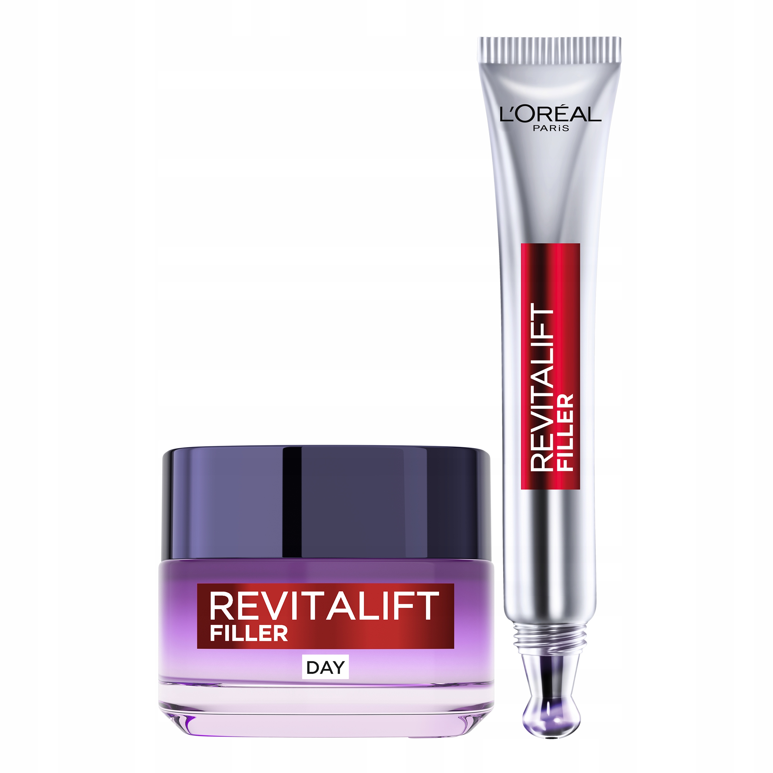 Zestaw L'Oréal Revitalift Filler Krem Na Dzień pod Oczy Kwas Hialuronowy