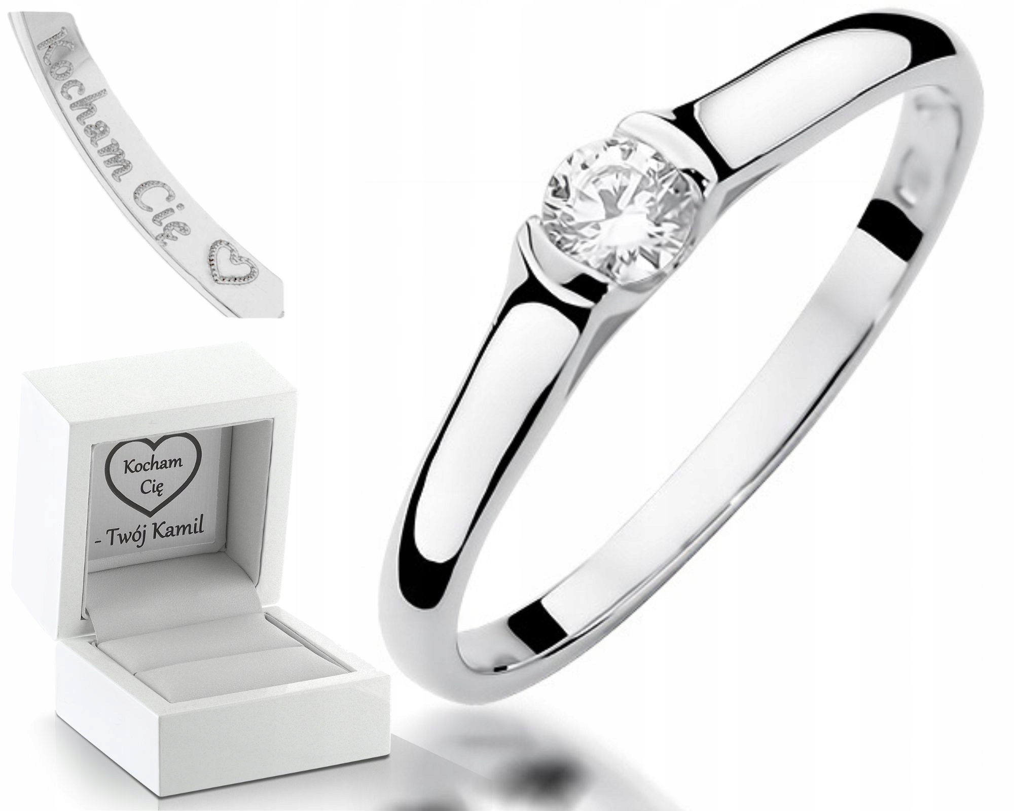 Prstýnek S Briliantem 0,15 Ct Bílé Zlato Klasika Zlato Jako Dárek