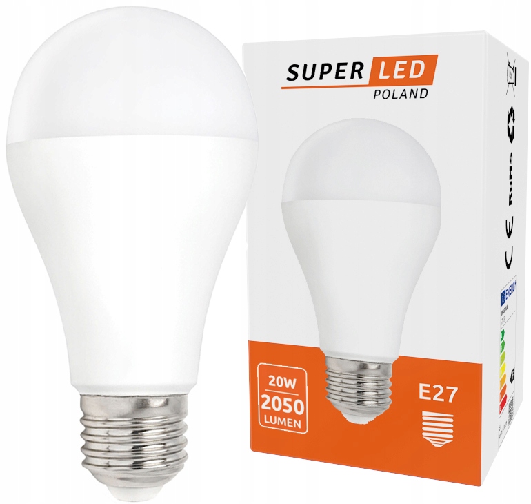 

Żarówka Led E27 20W Mocna Premium Superled
