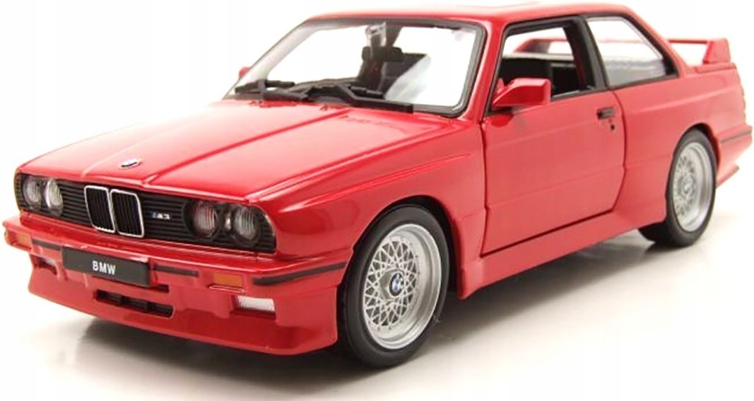 Bmw M3 (E30) 1986 1:24 model Bburago 21100 red