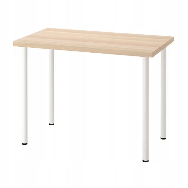 

Ikea Linnmon/adils stół biurko dąb bejcowany/biały