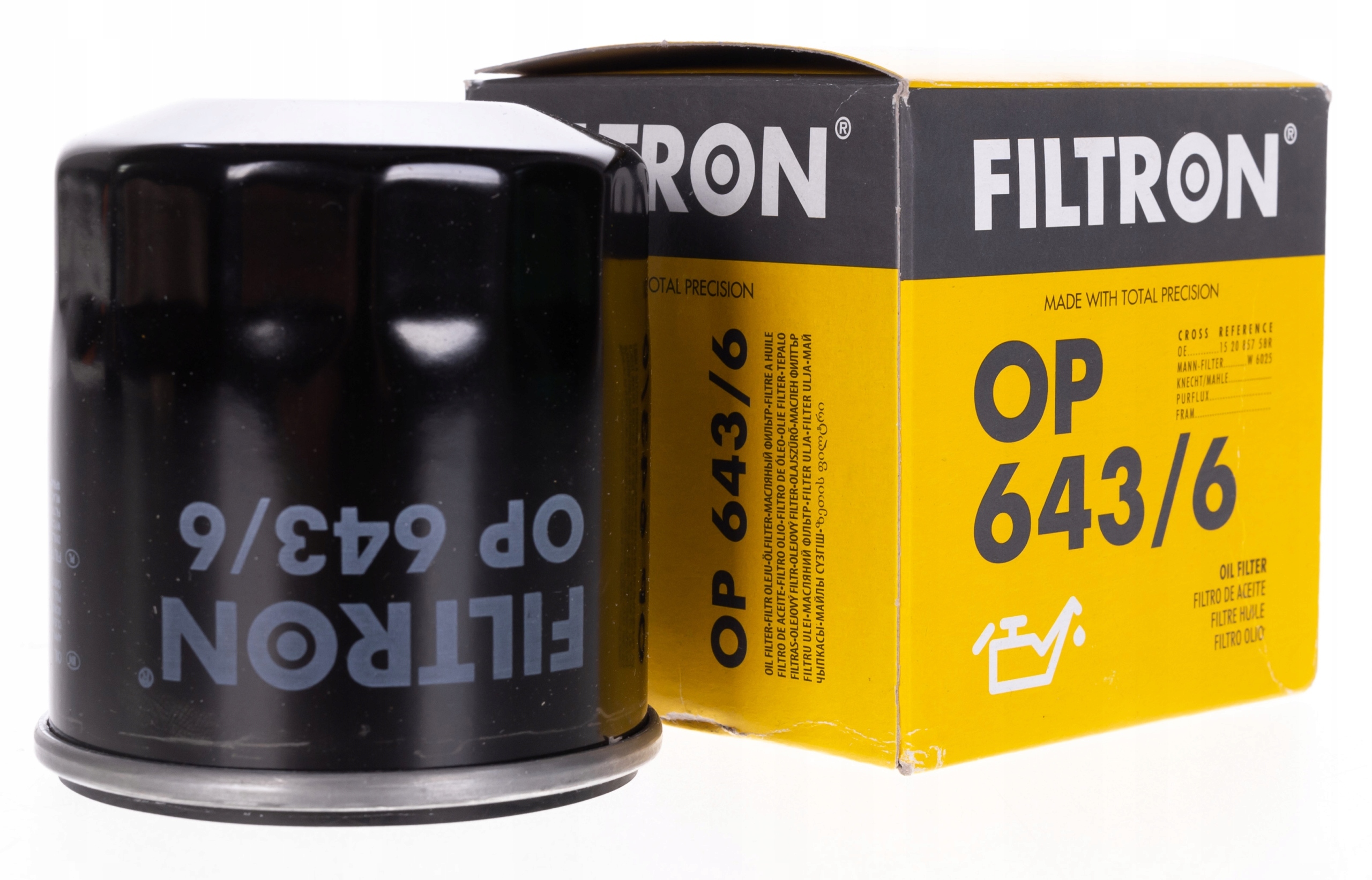 Filtr oleju Filtron OP 643/6 Producent części Filtron