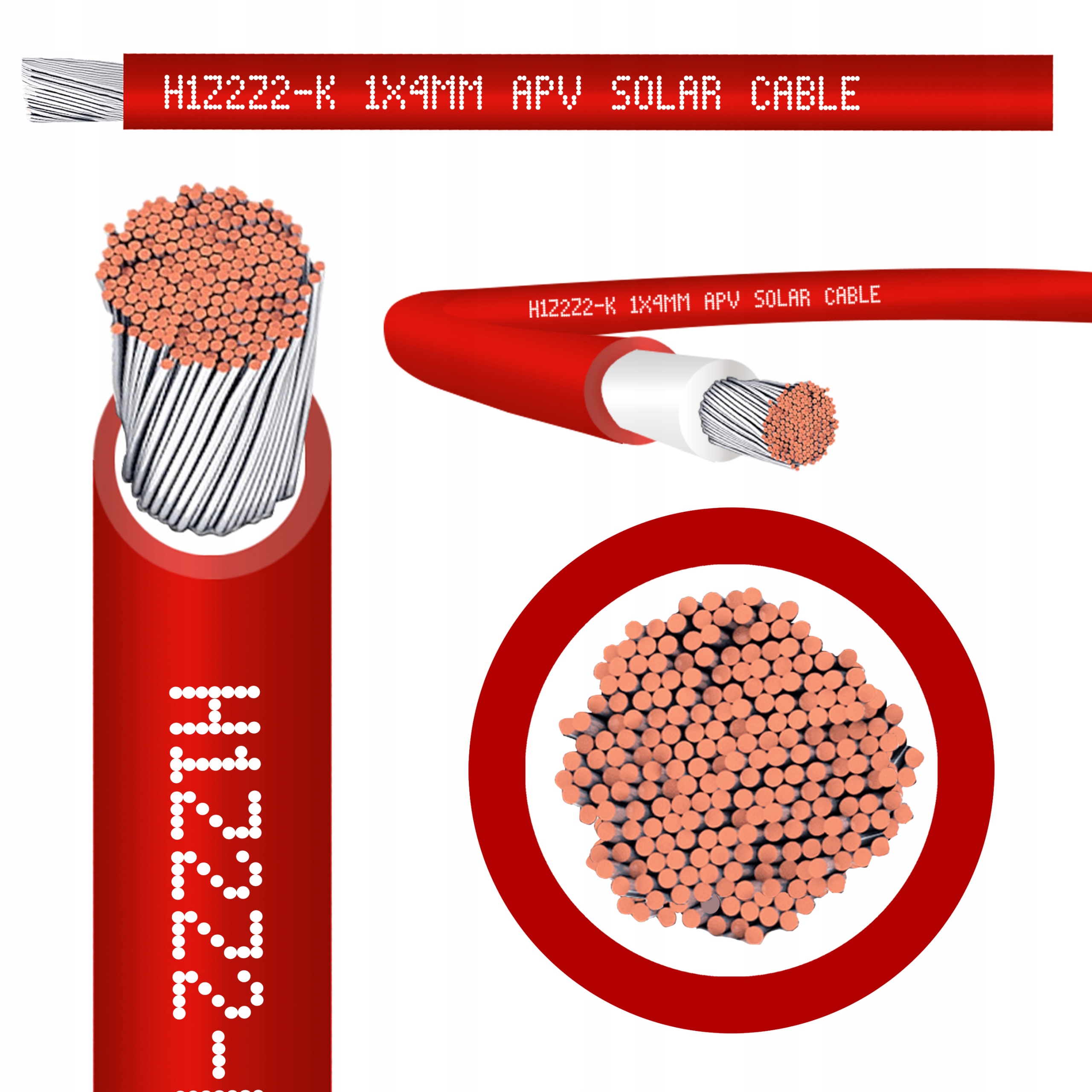 

Kabel Przewód Solarny Czerwony 4mm2