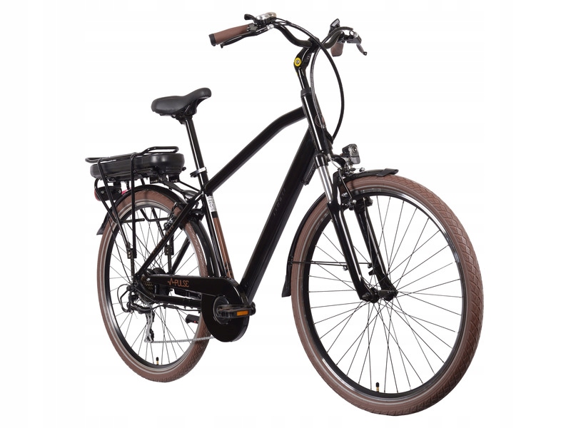 Rower elektryczny Mbm E828 Pulse M21 28 cali Czarny