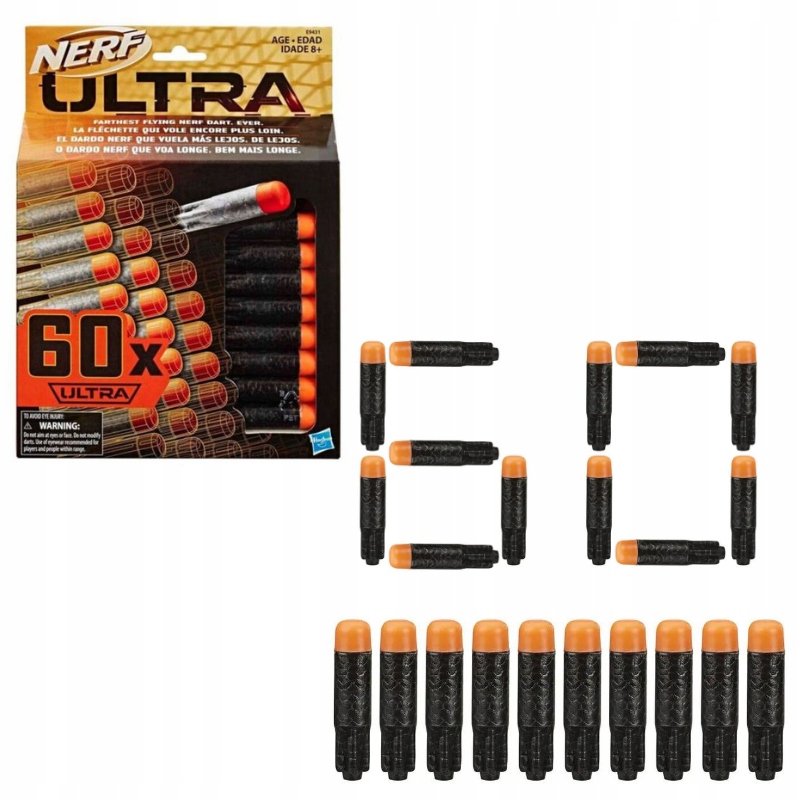 NERF ULTRA STRZAŁKI ORYGINALNE NABOJE HASBRO 60SZT