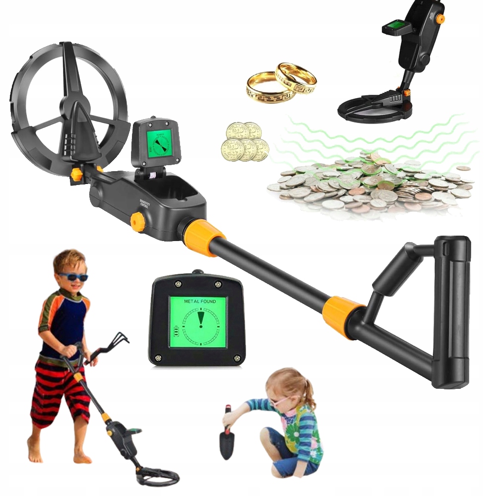 Detektor Kovů Detektor Kovu Moneta LCD Pro Děti Vysoká Citlivost