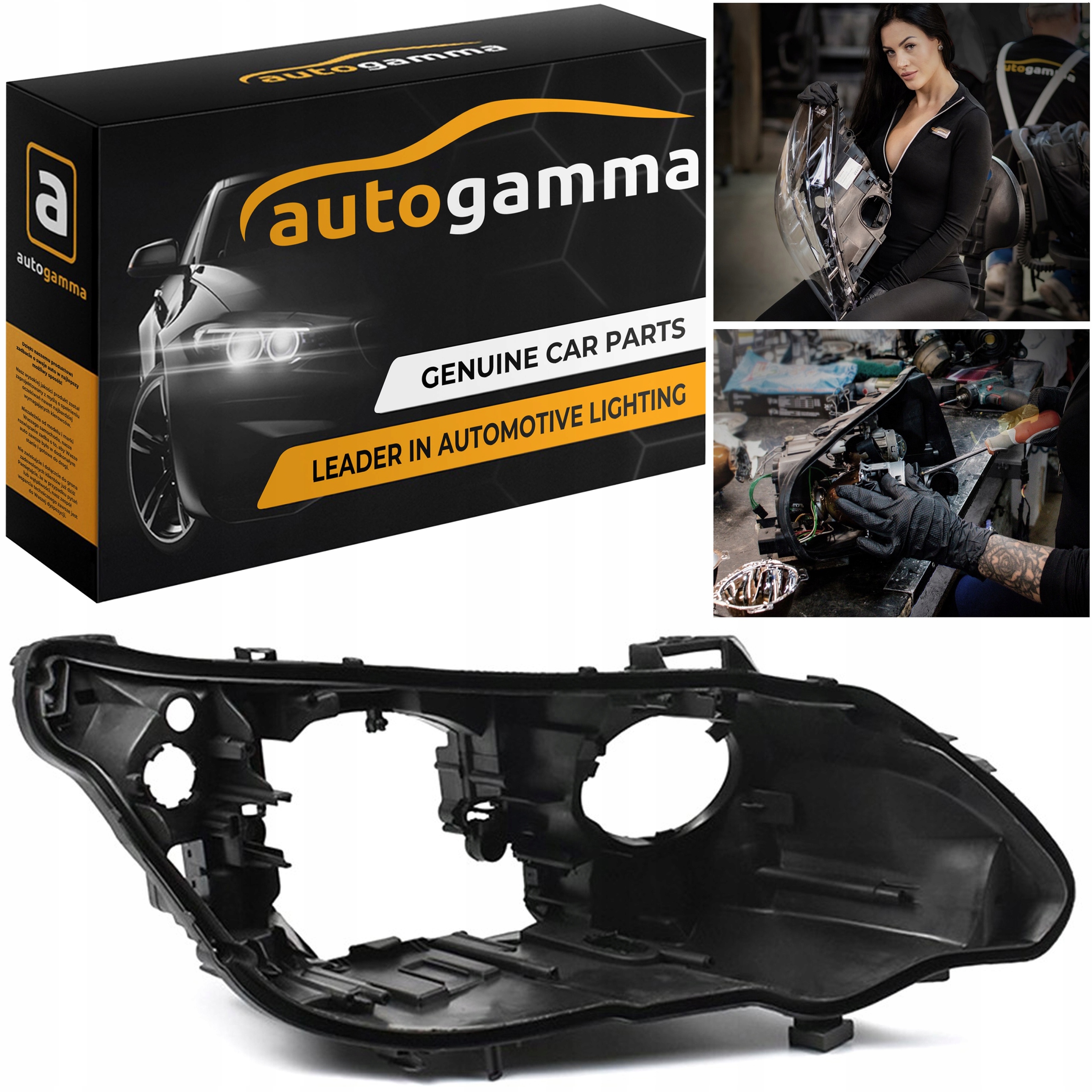 Kryt světlometu plechovka pro světlomety Bmw 5 E60 Lift Nekroucený Pravý