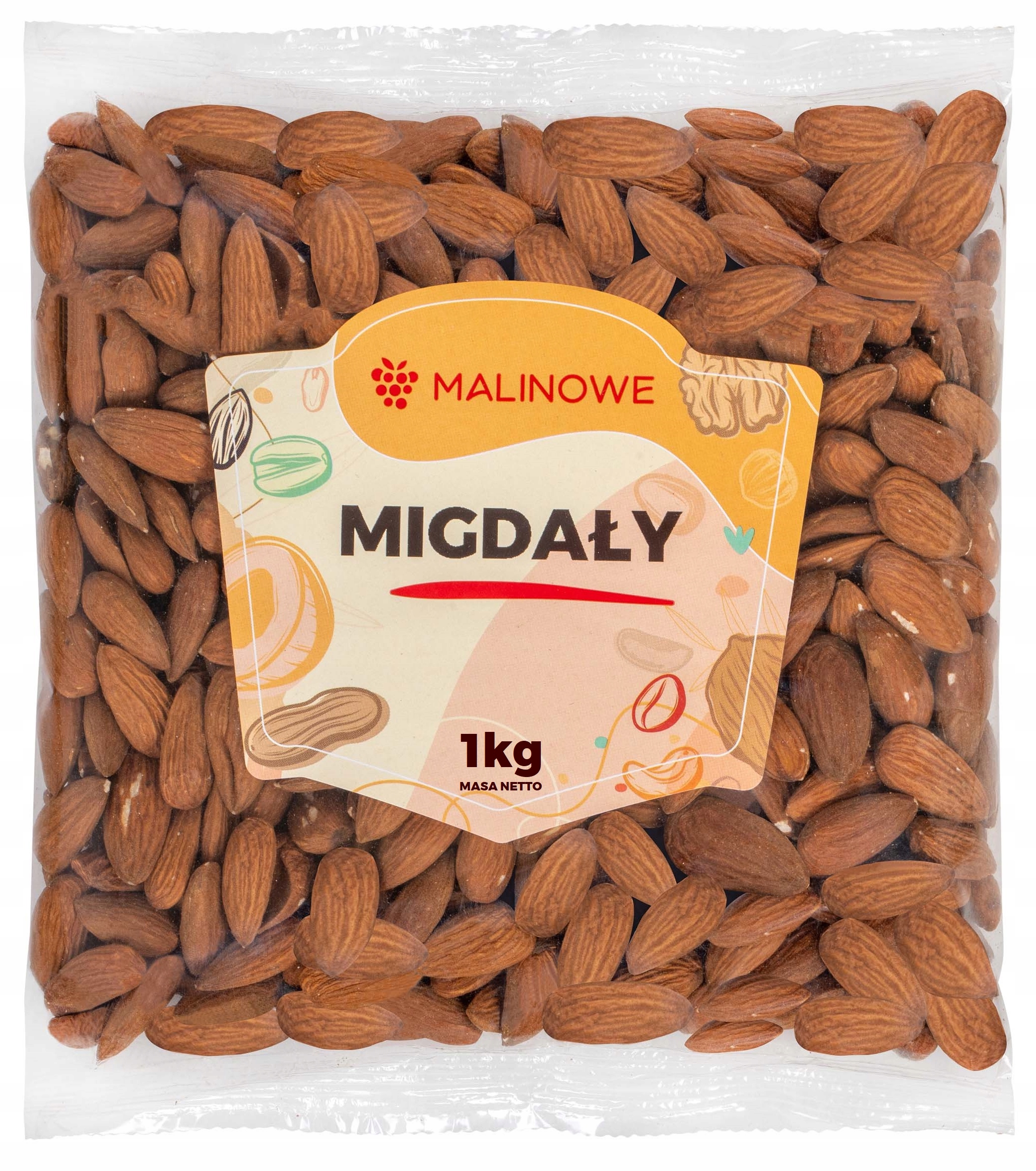 MIGDAŁY KALIFORNIJSKIE CAŁE 1kg MIGDAŁ DOSKONAŁE JAKOŚĆ PREMIUM