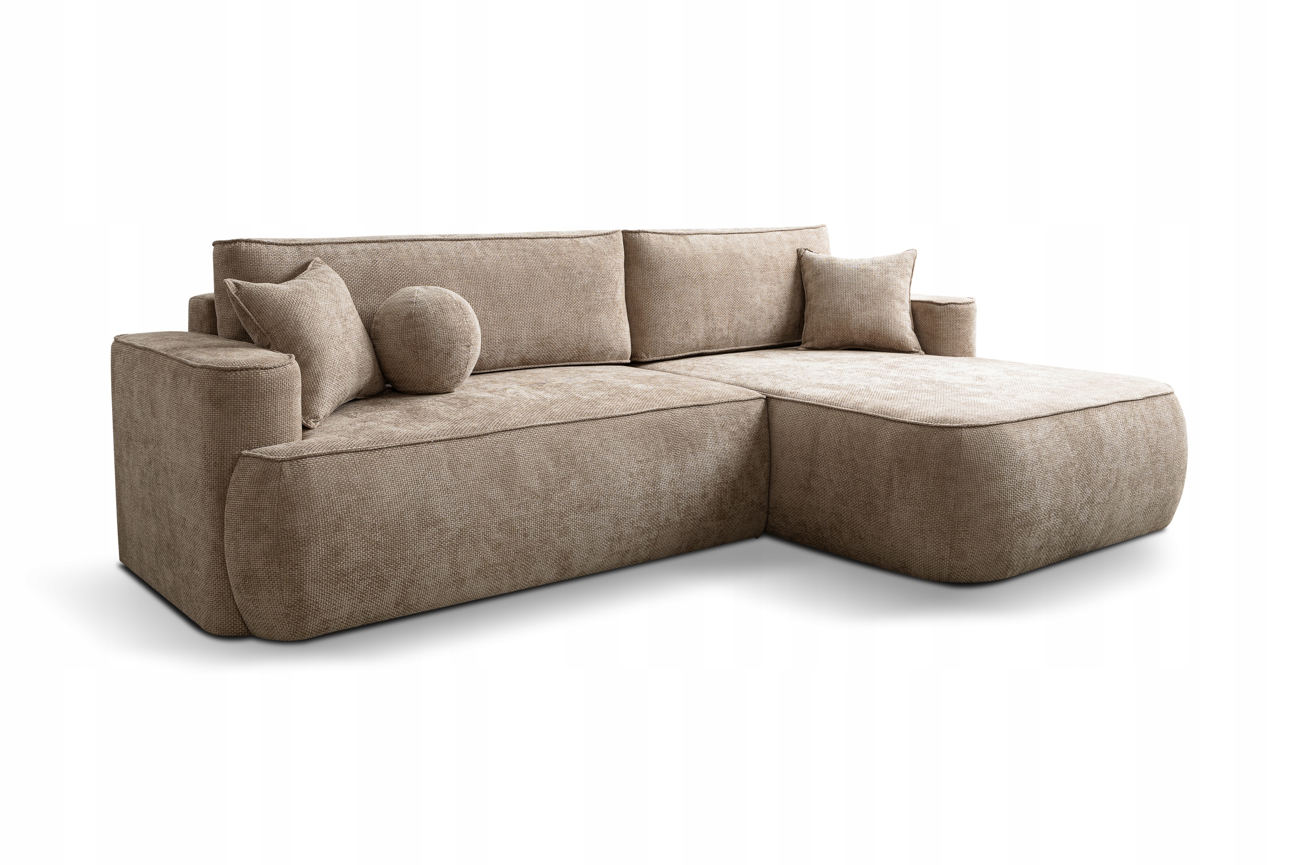 Rohová Sedací Souprava pravý Mono L funkce spaní kontejner Flow