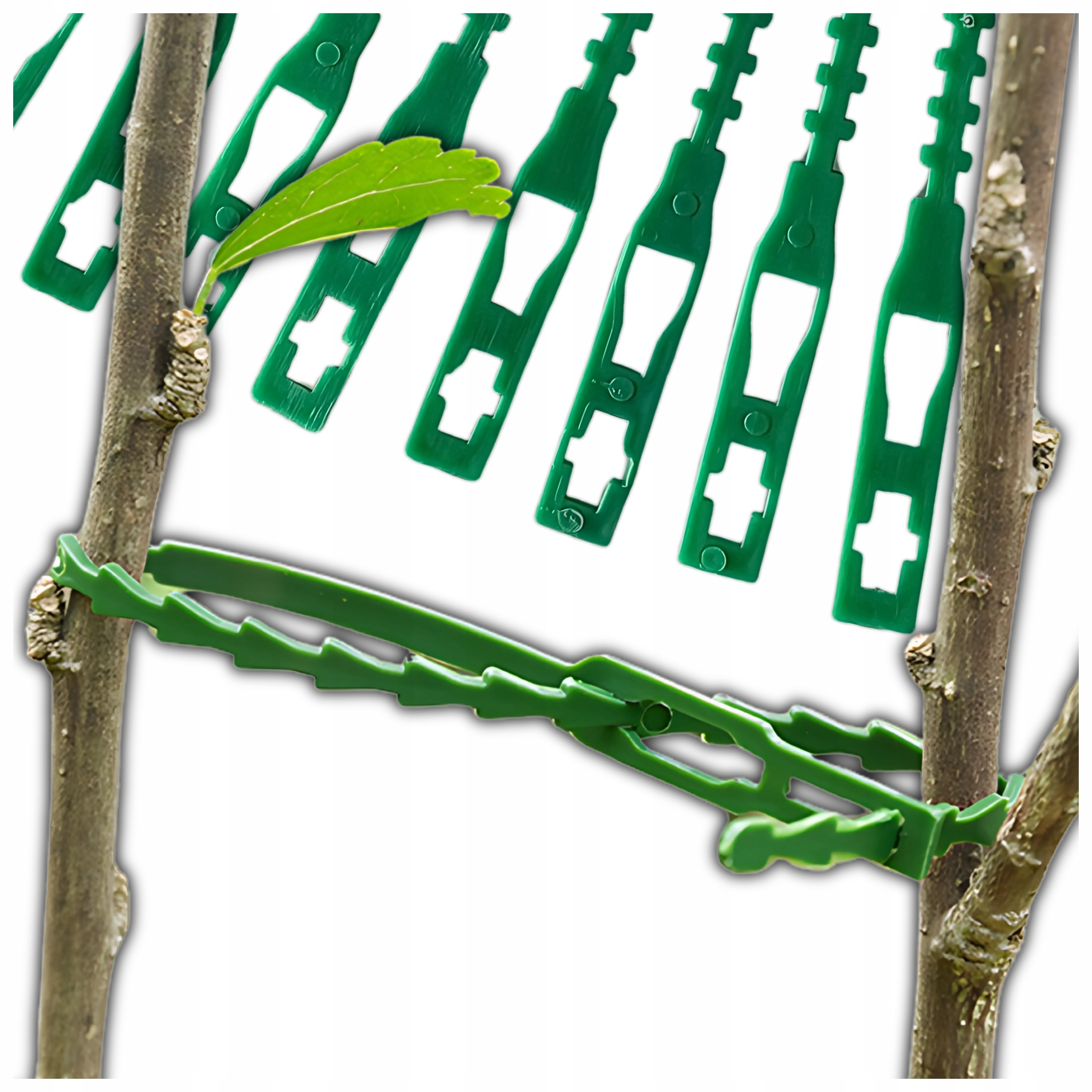 OPASKI ZACISKOWE TRYTYTKI DO ROŚLIN OGRODOWE ELASTYCZNE KLIPSY 7,5CM 50SZT