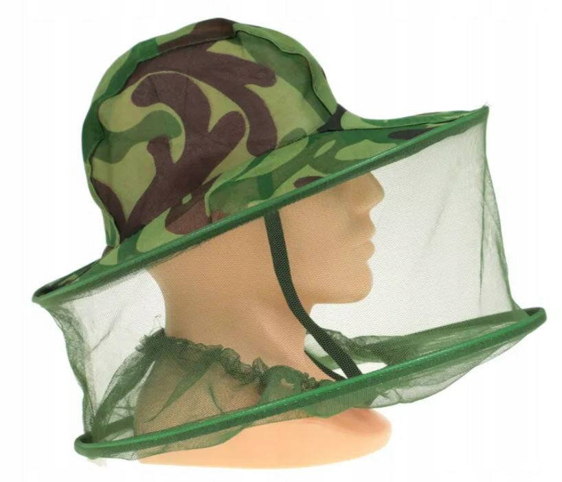 KAPELUSZ WĘDKARSKI z MOSKITIERĄ na KOMARY i Owady UNIWERSALNY MORO Marka Jaxon