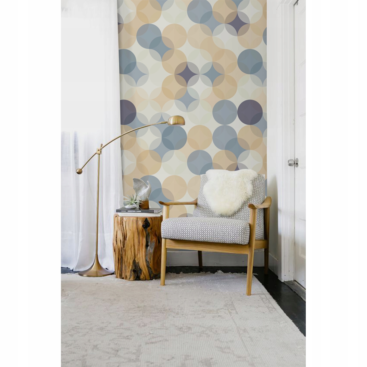 

Samoprzylepna fototapeta Retro koła wzór 416x254cm