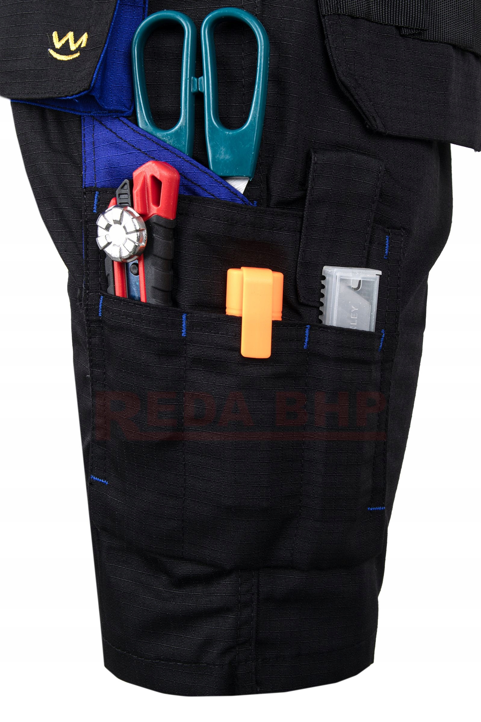 KRÓTKIE SPODENKI ROBOCZE BOJÓWKI SZORTY MONTERSKIE 54 Materiał dominujący poliester