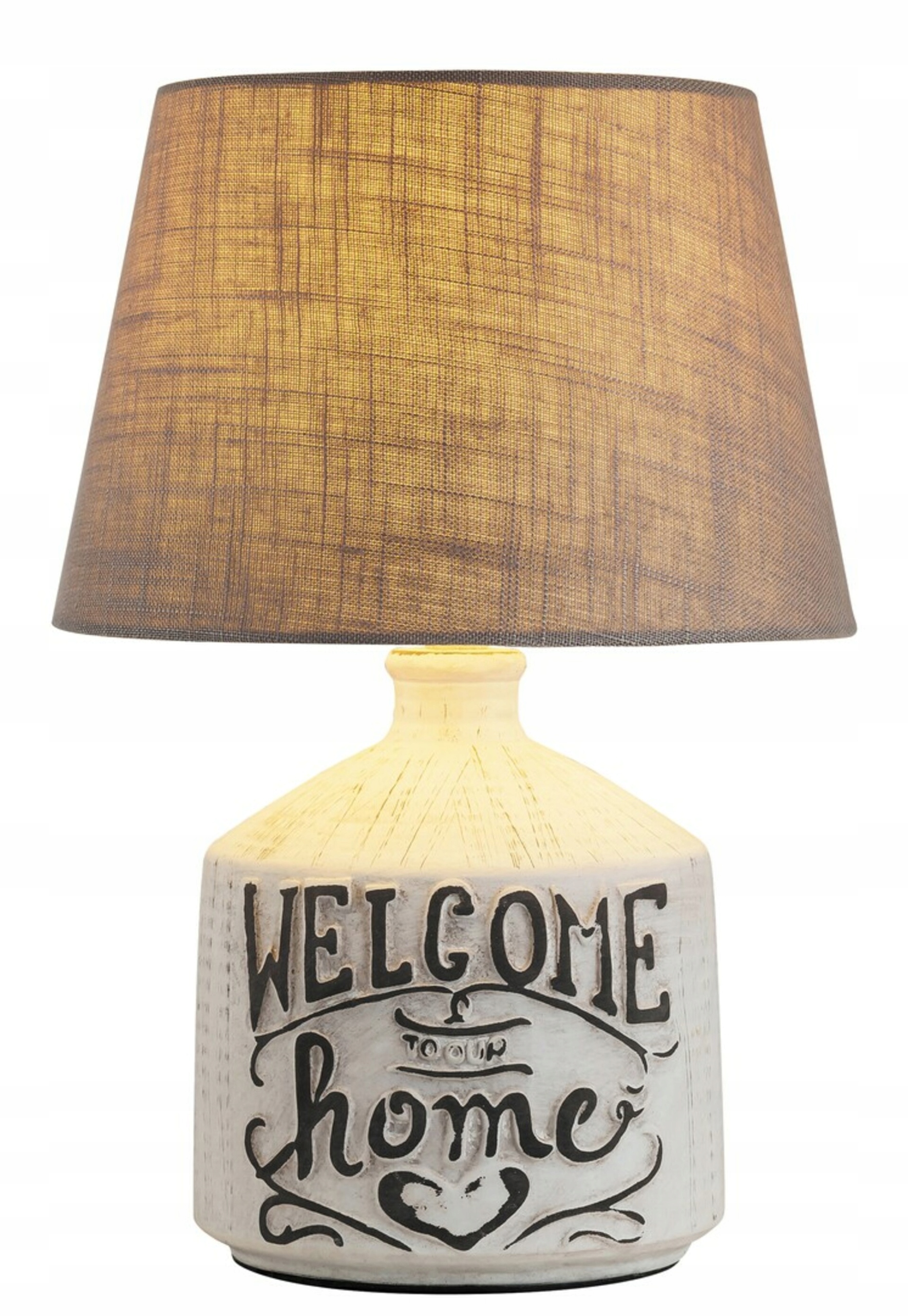 Stolní lampa Rabalux Petra E14 1x40W béžová/šedá keramika vintage