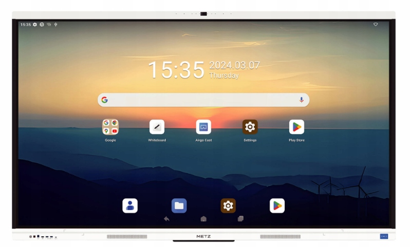 Dotykowy monitor interaktywny Metz 86SG1 86" 4K Dled Android 16GB/256GB Cam