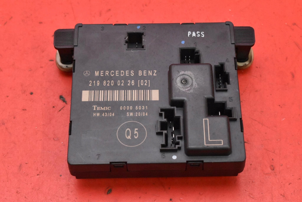 control unit module door left rear part 2198200226 MERCEDES CLS C219 04-08