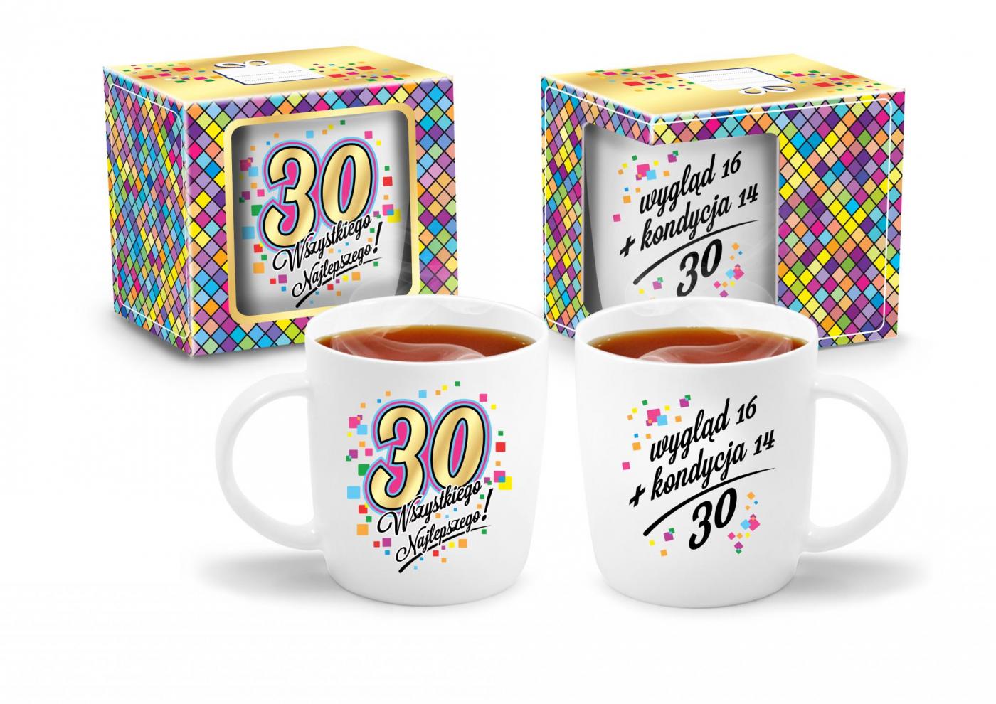 URODZINOWA MOZAIKA - kubek NBC niski 330ml - Wszystkiego najlepszego 30 — 7