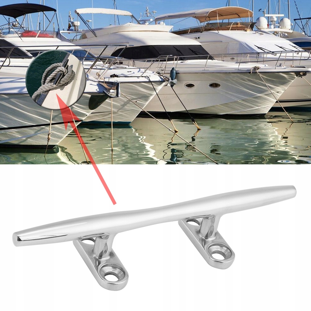 KNAGA NIERDZEWNA DO ŁODZI SREBRNY DŁUGOŚĆ 6CALA Marka bez marki