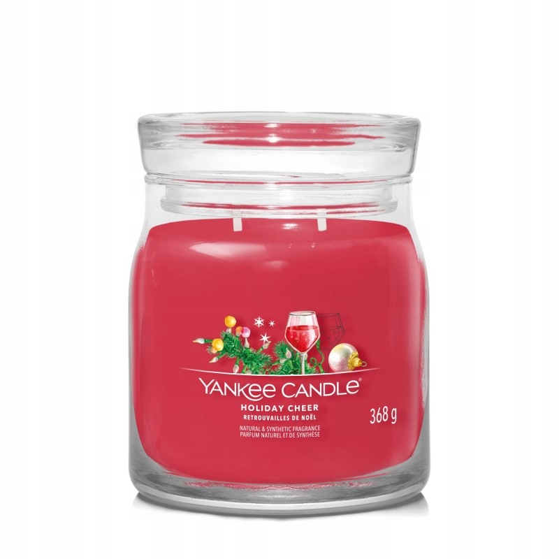 Holiday Cheer Yankee Candle Signature střední svíčka se dvěma knoty