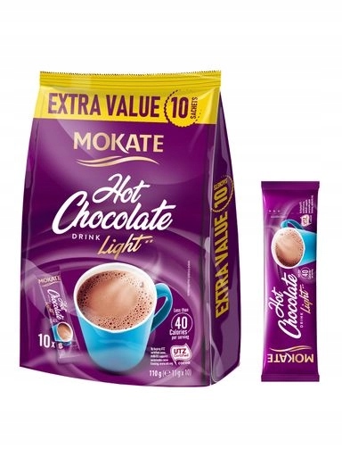 Levně 8 x Čokoláda na pití Mokate Light 10 sáčků