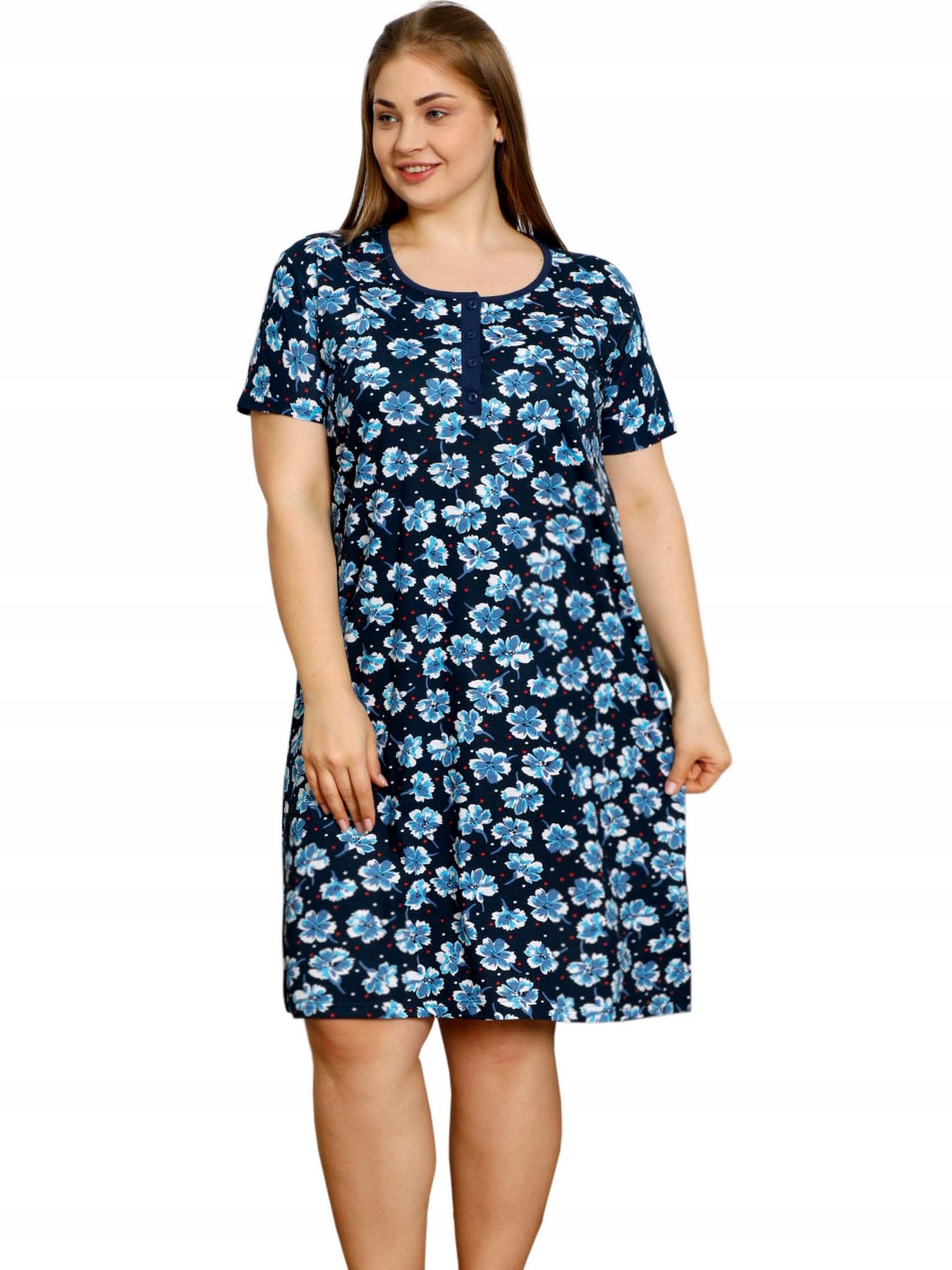 KOSZULA NOCNA 4 guziki LINIA PLUS SIZE nadwymiar DUŻA ROZMIARÓWKA duże 2XL Marka Inna marka