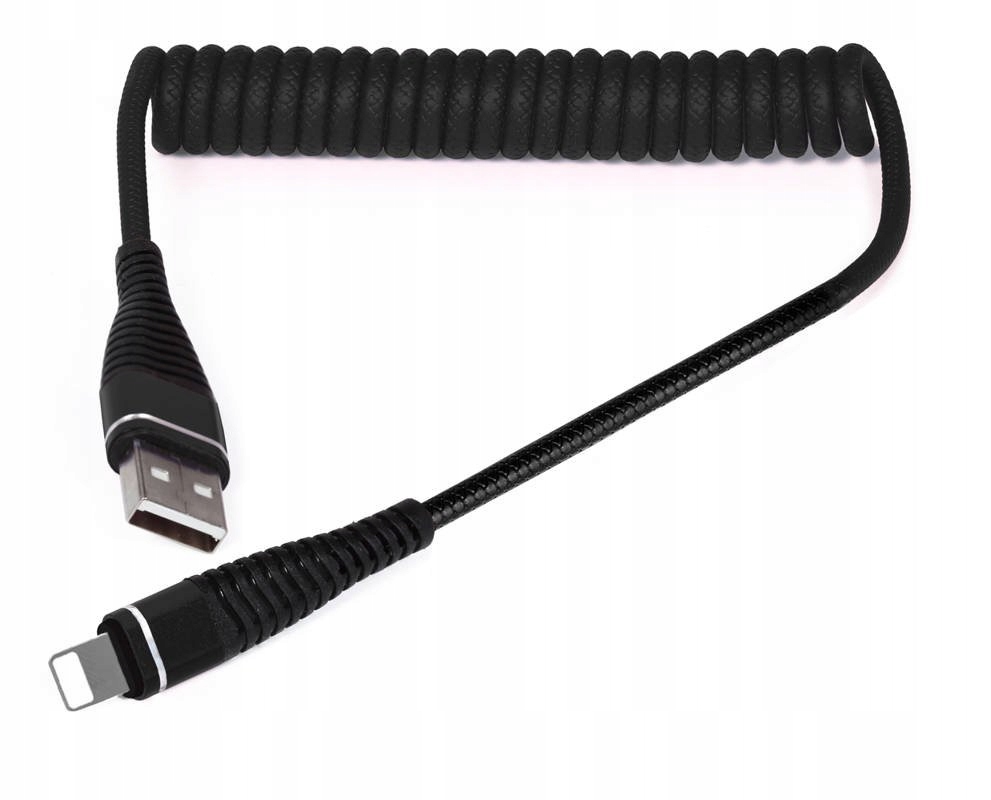 

Przewód Usb Do Iphone Rozciągany Spiralny Sprężyna