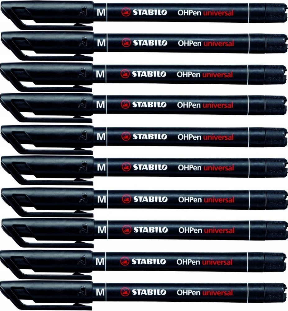 

Foliopis Stabilo OHPen M czarny x 10 Sztuk