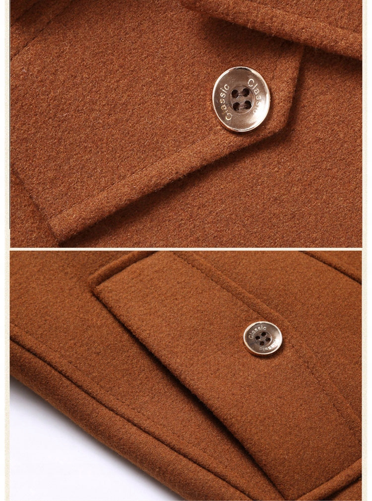 CIEPŁY MĘSKI PŁASZCZ KLASYCZNY ZIMOWY MODA TRENCZ Kolekcja PŁASZCZ MĘSKI